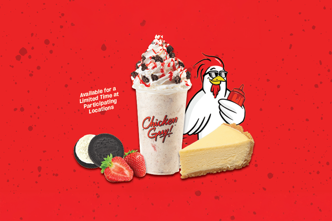 A Chicken Guy! Oreo® Strawberry Cheesecake Shake
